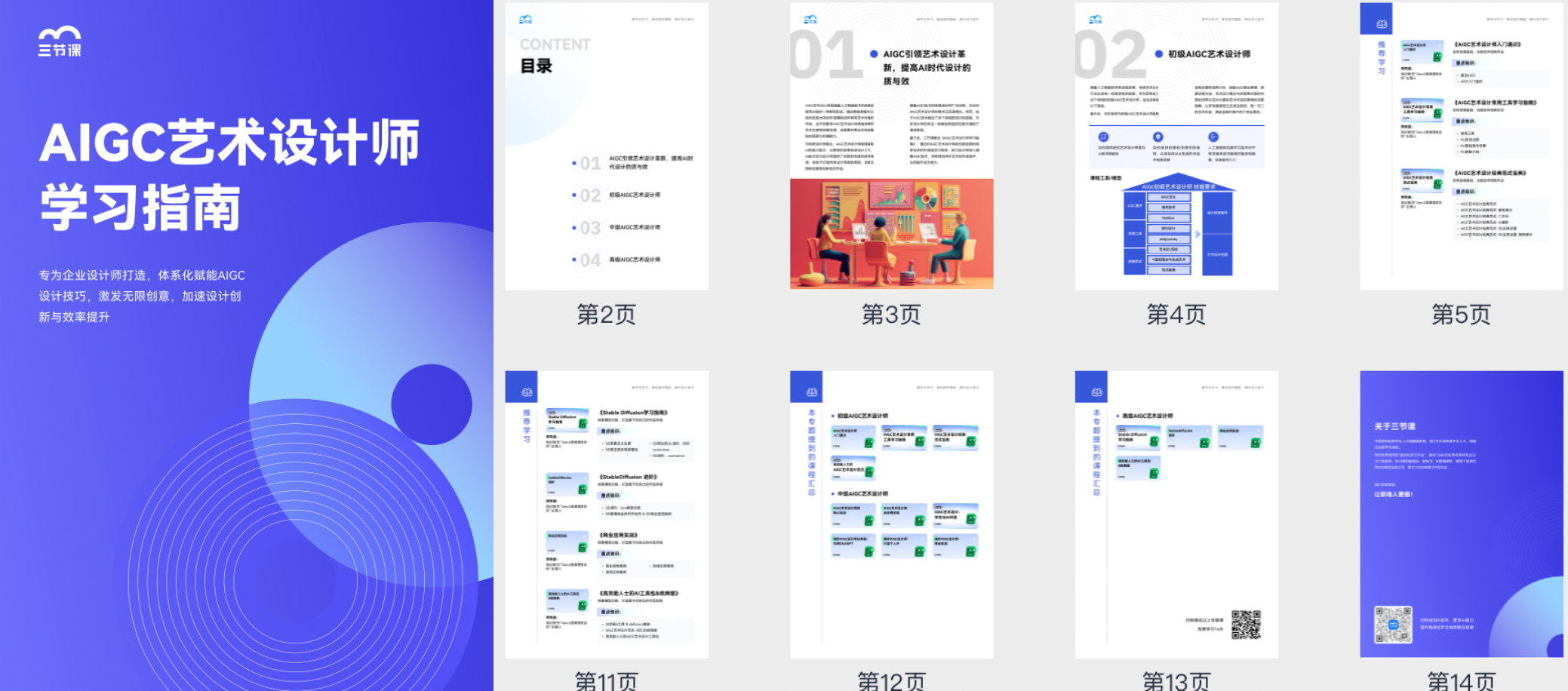 AIGC艺术设计师专项学习指南-三节课学习方案中心